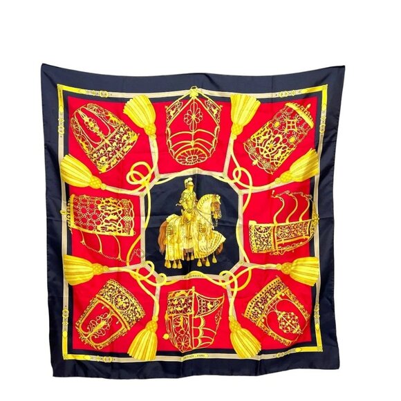 HERMES Carre90 LES MUSEROLLES Noseband Carre Scarf - Picture 1 of 16